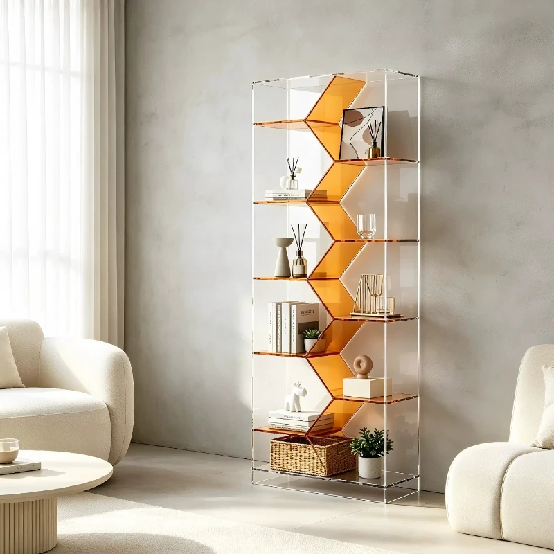 Showcase Living Room Cabinets Acrylic Transparent Modern Bauhaus Display Cabinet Organizer Corner Vitrinekast Home Furniture
