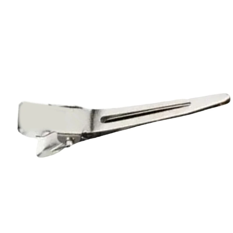 Silver Duckbill Hair Clip | Easy Sectioning - usage example