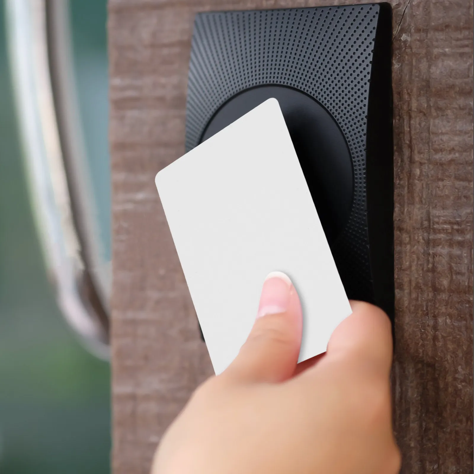 

20Pcs PVC Business Cards Blank Double Sided Coated White PVC Cards for Professional Printing Id Badge DIY Thank You Card