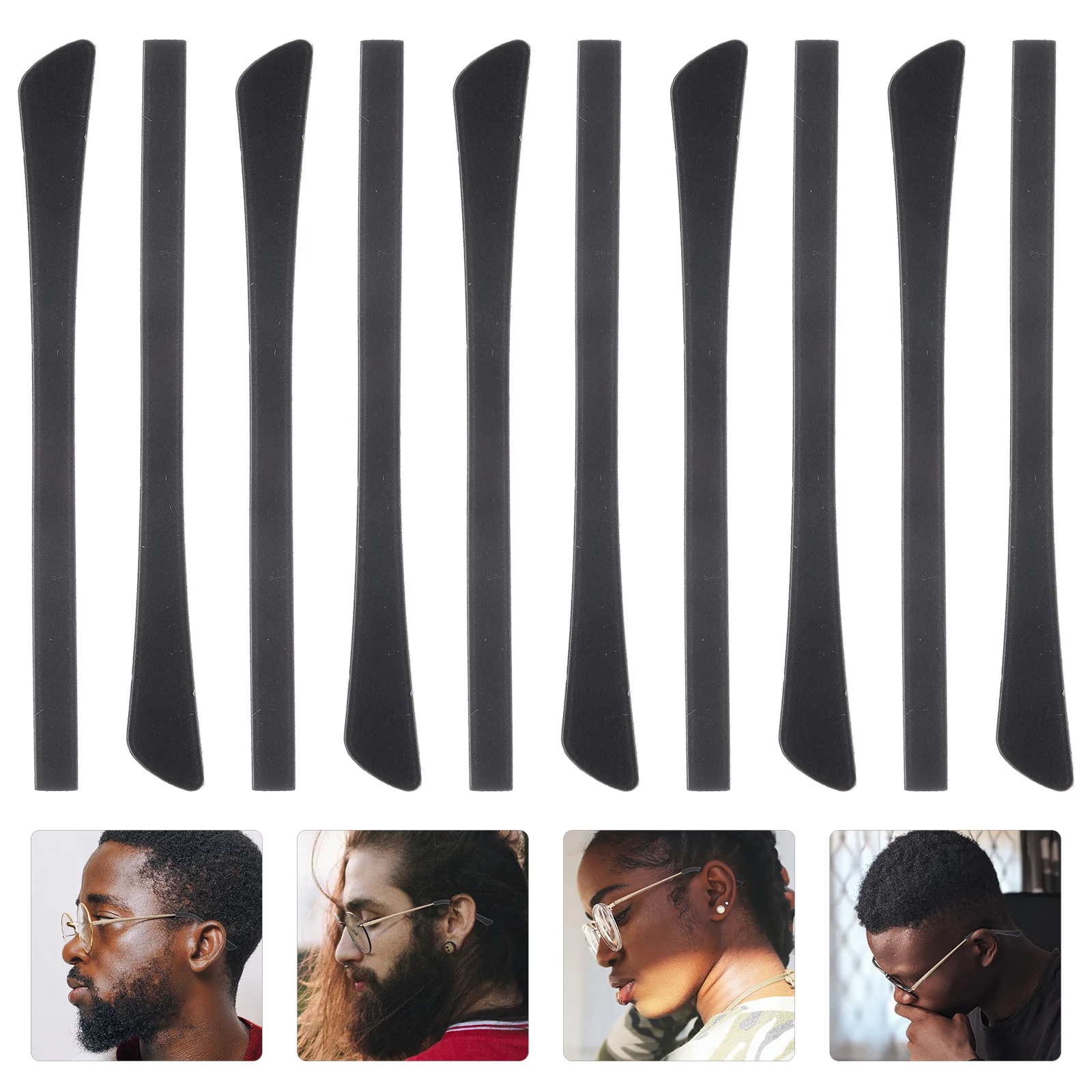 

Silicone Glasses Hooks Anti-Slip Leg Covers For Eyewear Protective Shoes Practical Grips Creative Eyeglasses Accessories