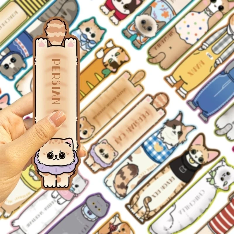 30 개/대 읽기 강아지 테마 북마크 포스터 노트북 장식 선물 DIY Scrapbooking 방수 미적 스티커 ﻿   북마크
