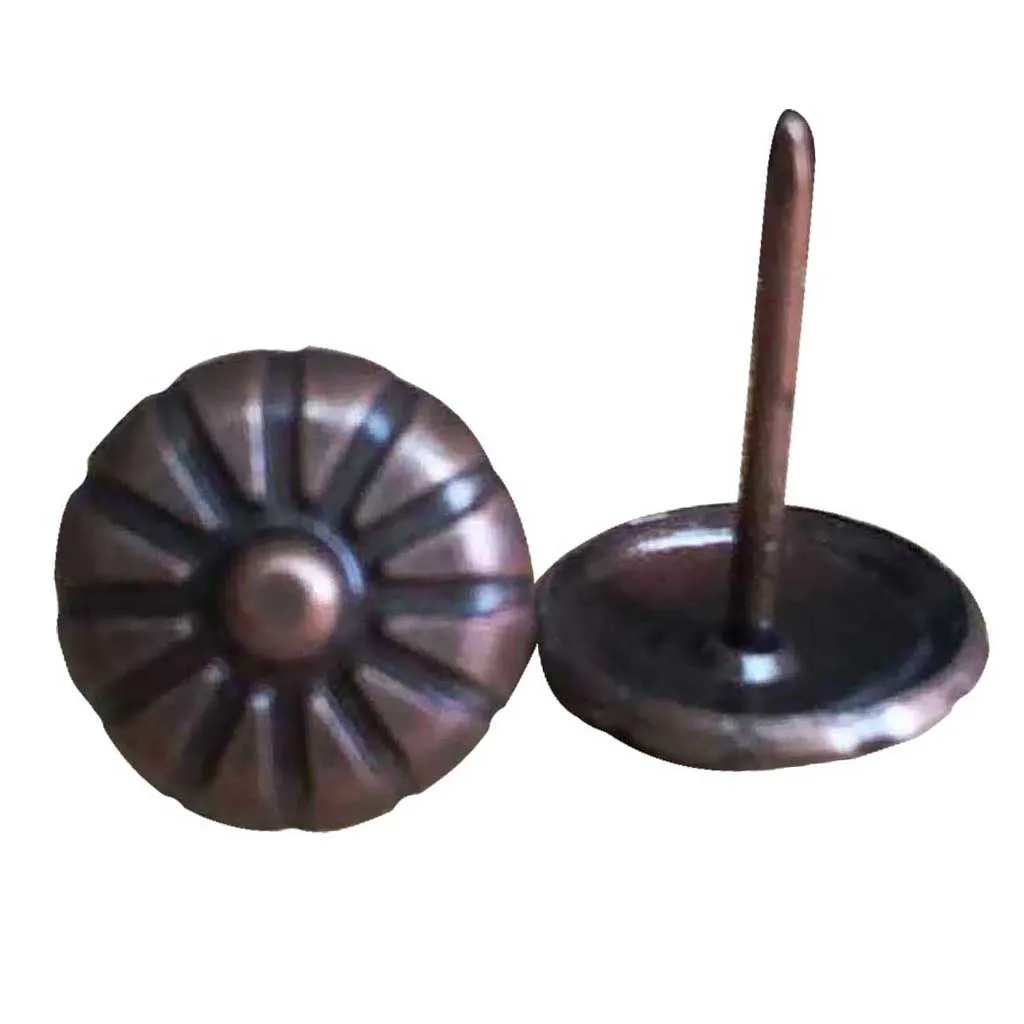 Decorative Iron Tacks Copper Upholstery Stud Nails Furniture Fasteners for Antique Wood Home Embellish