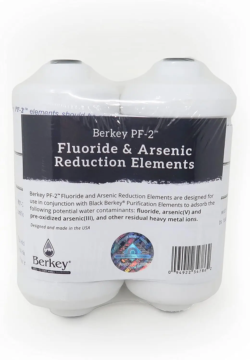 Gravity-Fed Water Filter System 3.25 Gallon with 2 Black Berkey Elements, 2 Berkey PF-2 Fluoride and Arsenic Reduction Elements