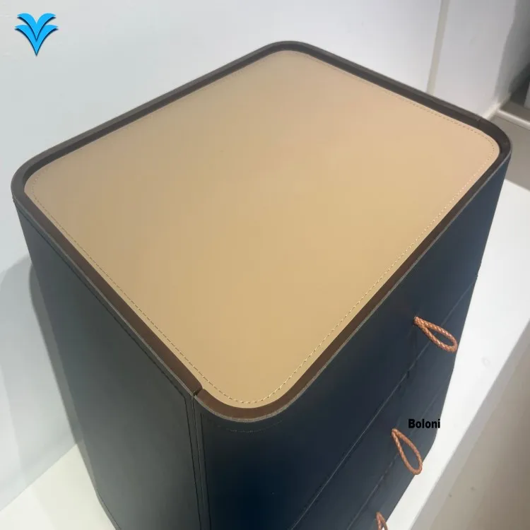 منضدة خشبية لغرفة النوم الحديثة ذات درجين وخزانة جانبية بجانب السرير بتصميم جديد لأثاث غرفة المعيشة في الفندق