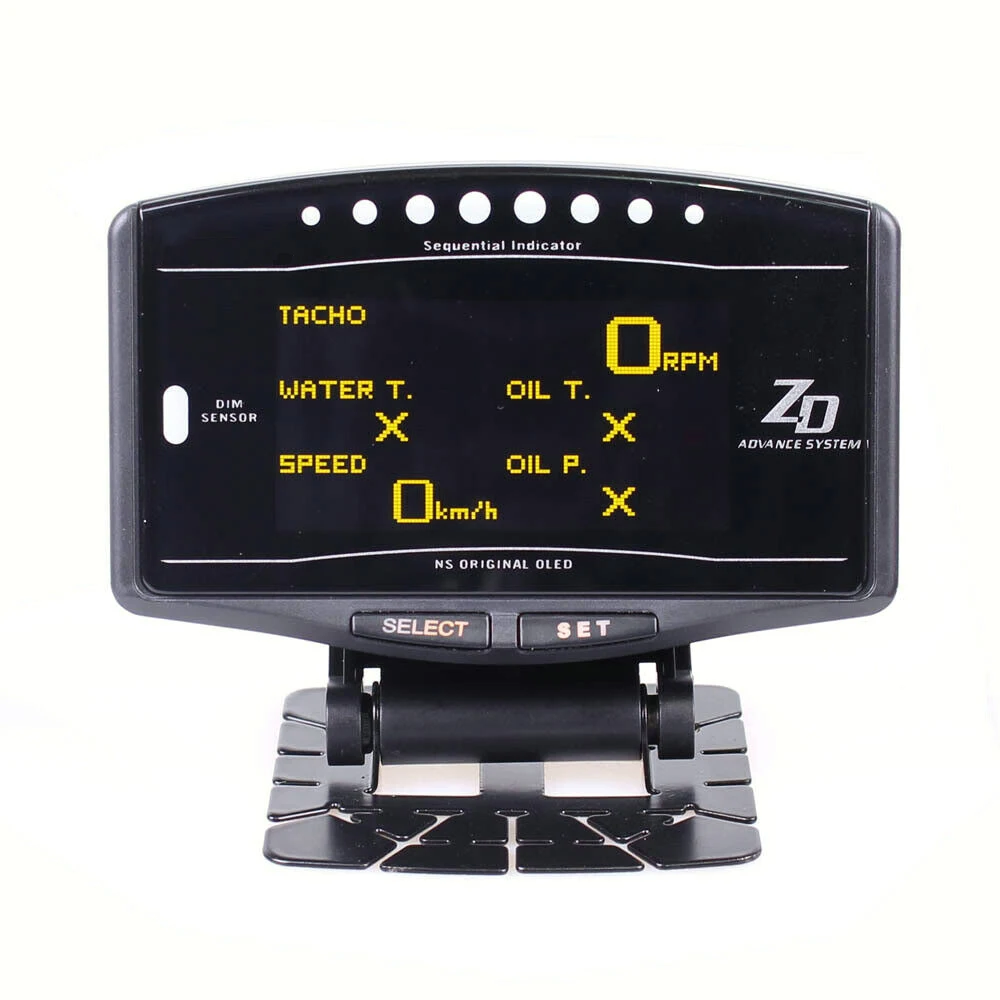 Hot Sale 10-in-1 Gauge Link Display 7 Colors HD OLED Car Meter Gauge Digital