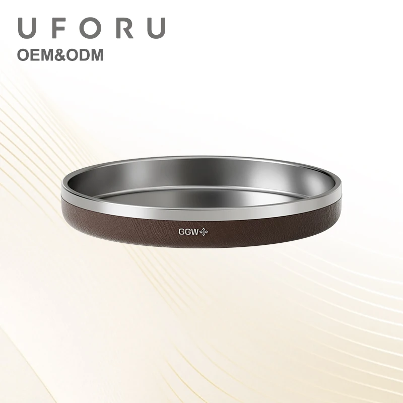UFORU 360° Rotating Lazy Susan Spice Organizer Non-slip Large Capacity Round Seasoning Storage Turntable for Kitchen Cabinet