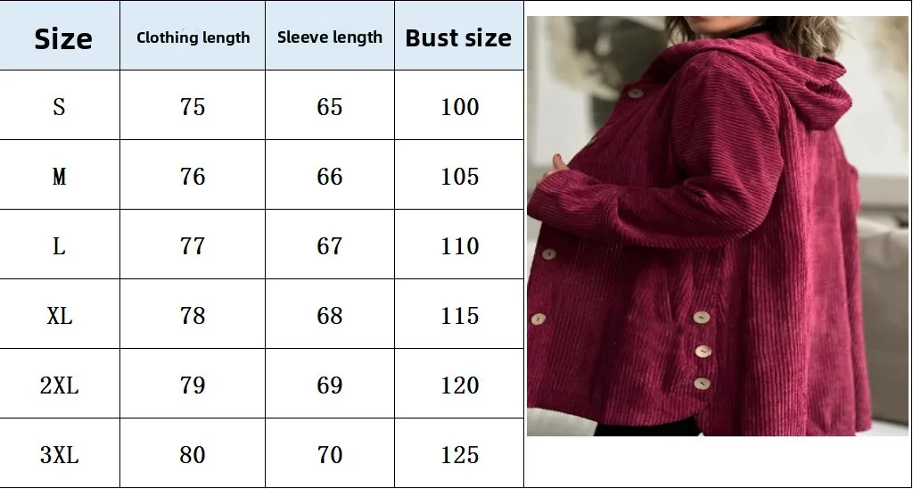 2025 трансграничная женская вельветовая повседневная куртка осенне-зимнего цвета с капюшоном, большие размеры, женская вельветовая куртка