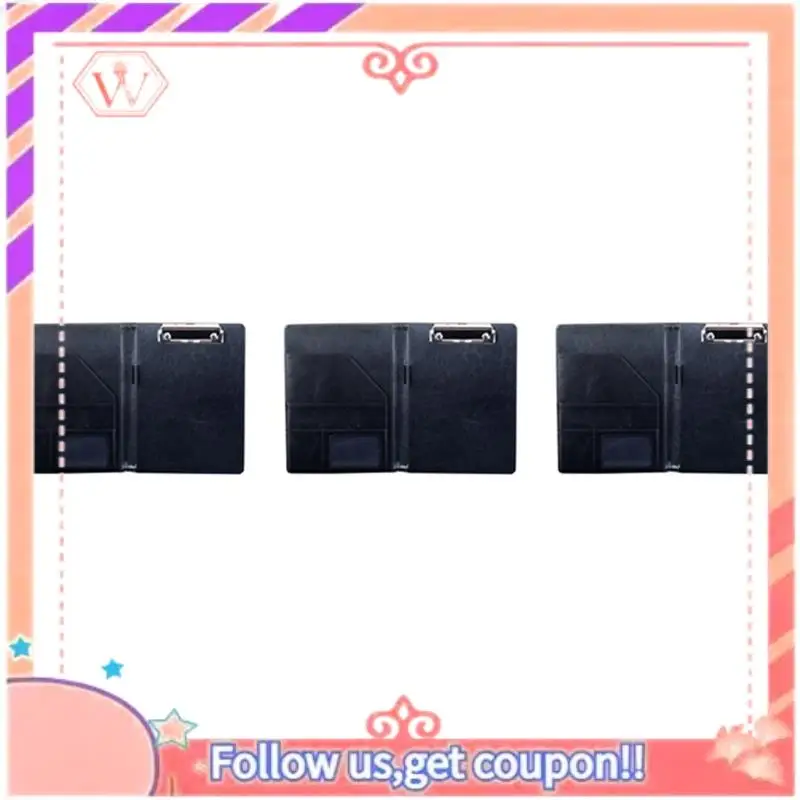 

Upgraded 3X A5 Document Bag File Folder Clipboard Business Office Financial School Supplies (Black)