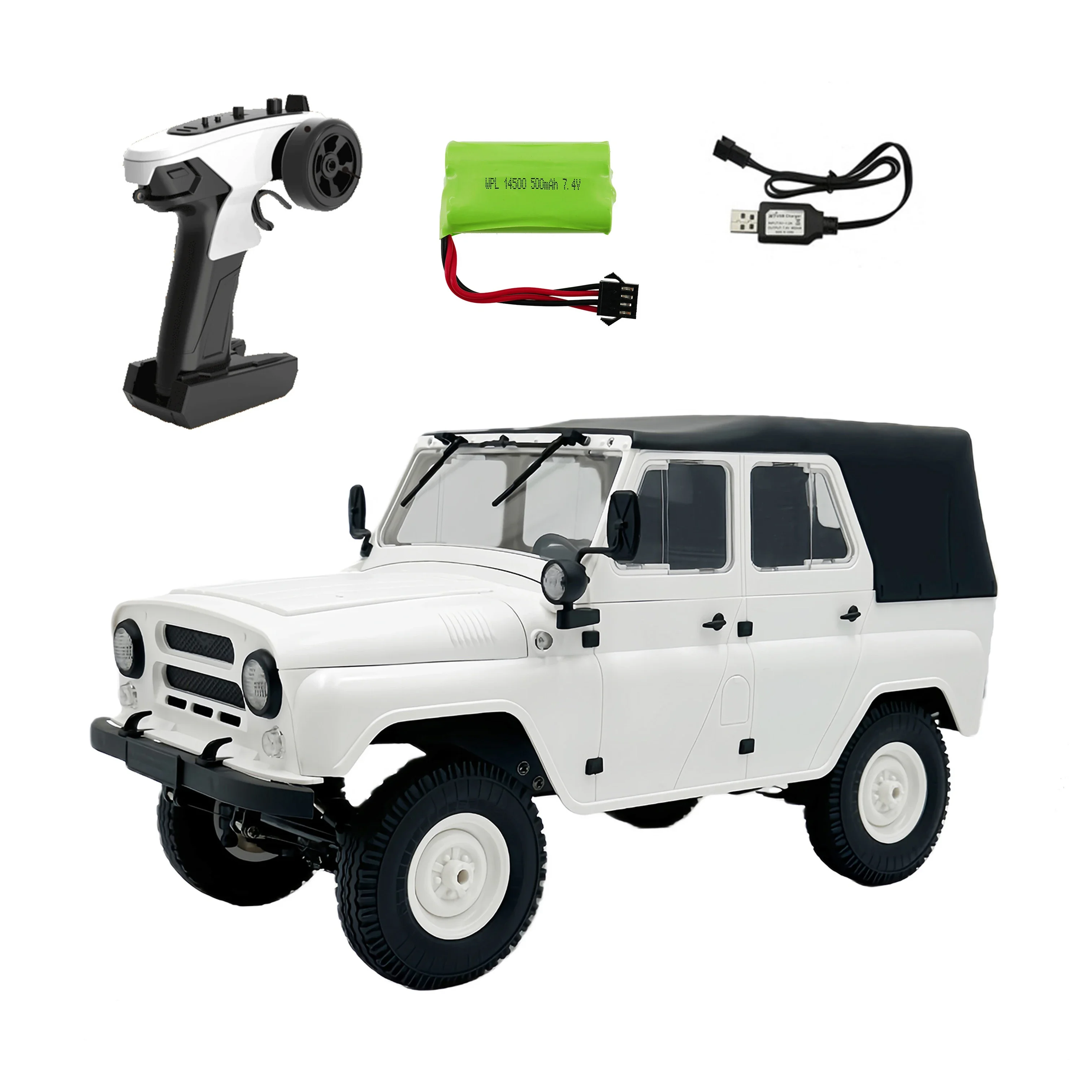 

WPL C94 Remote Control Car 2.4G Simulation UAZ-469 Climbing 4WD Off road Vehicle Gift Toy
