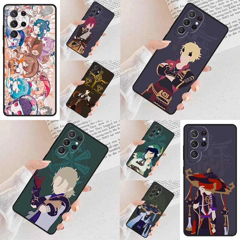 Game Genshin Impact Cell Phone Case for Samsung Galaxy S26 Ultra S25 S24 S23 S22 S21 S20 Note10 Cover