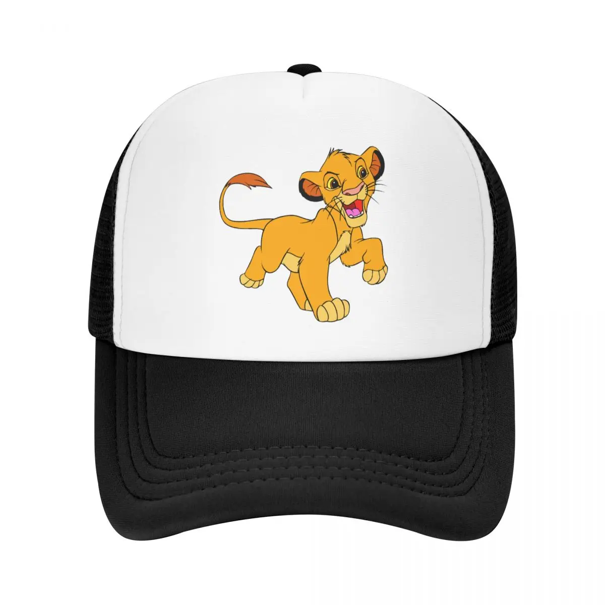 Personalized The Lion King Simba Baseball Cap Women Men Breathable Cartoon Movie Trucker Hat Outdoor