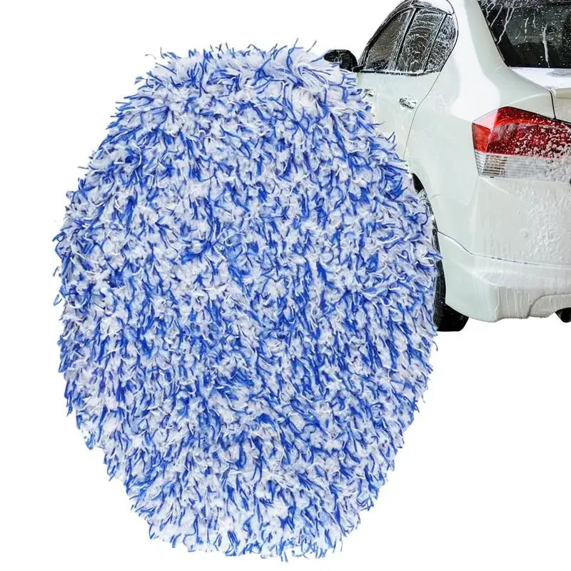 Car Wash Brush Replacement Head Microfiber Universal Soft Car Wash Replacement Head Auto Wash Mop For Floor Cleaning Tear