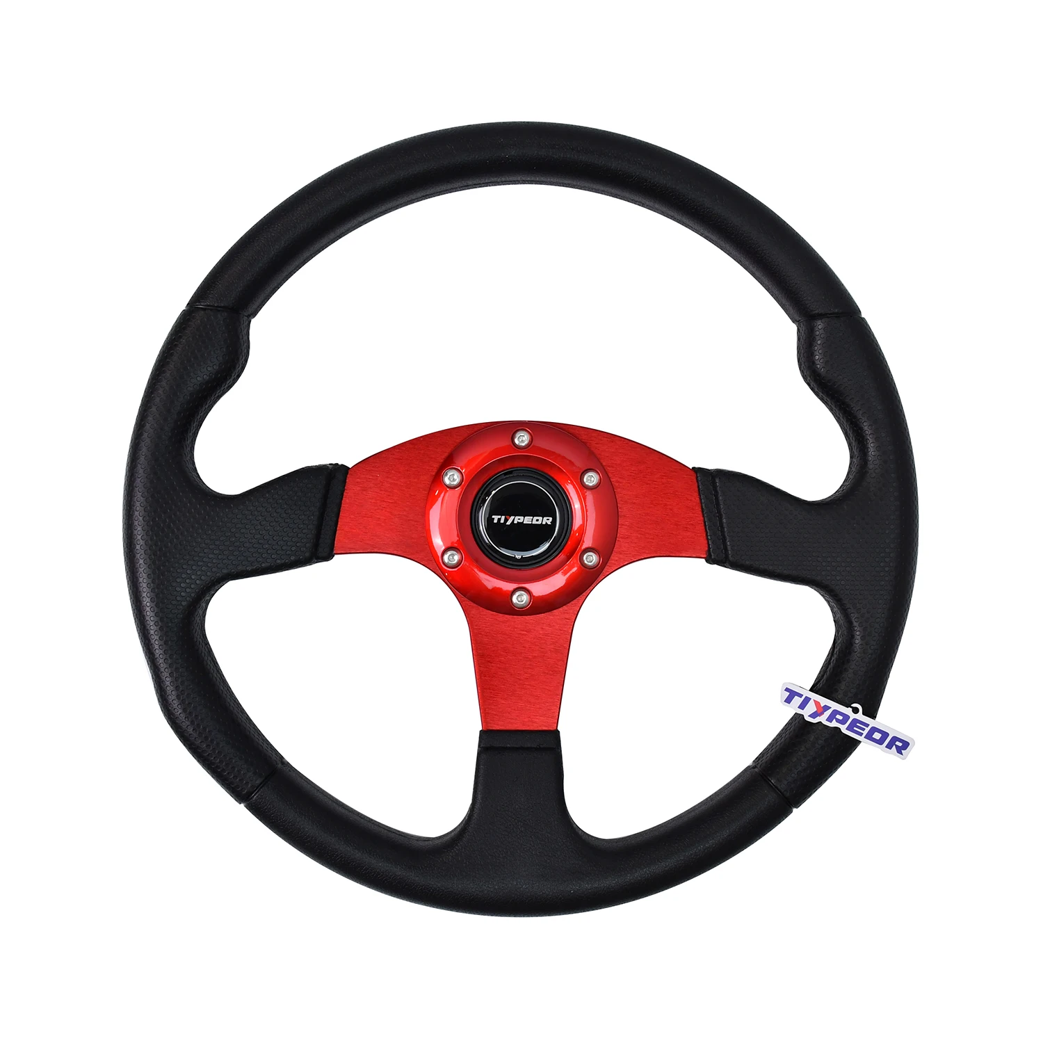 

Universal 350mm Steering Wheel PU Leather 14 Inch Diameter Car Steering Wheels with Horn Button Included for Racing