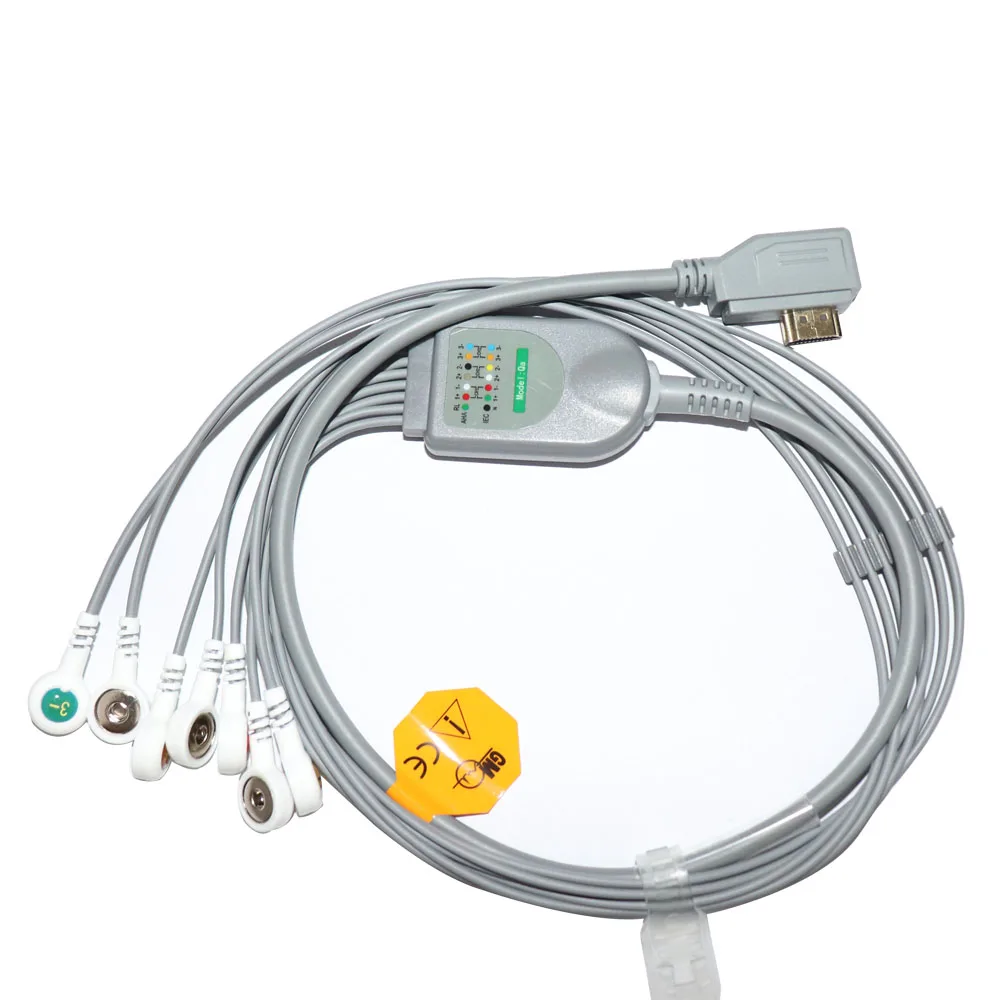 

7-Lead ECG leadwires ,snap , AHA Compatible with Vales Hills medical