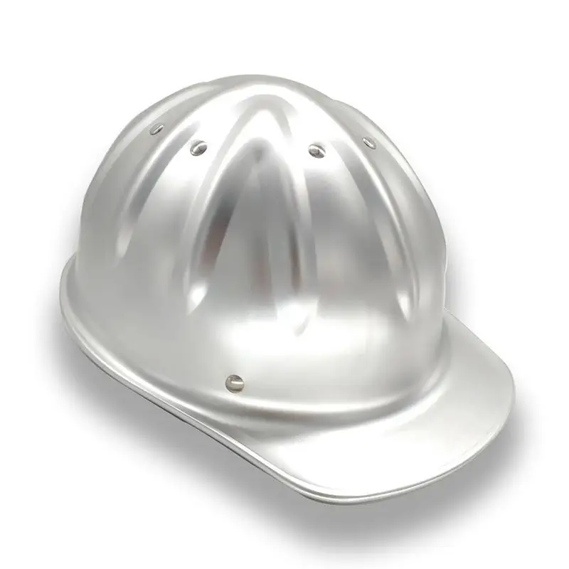 Aluminum Alloy Safety Helmet Metal Helmet Lightweight Protective Cap Anti-collision  for Mining Railway Metallurgy Forest Worker