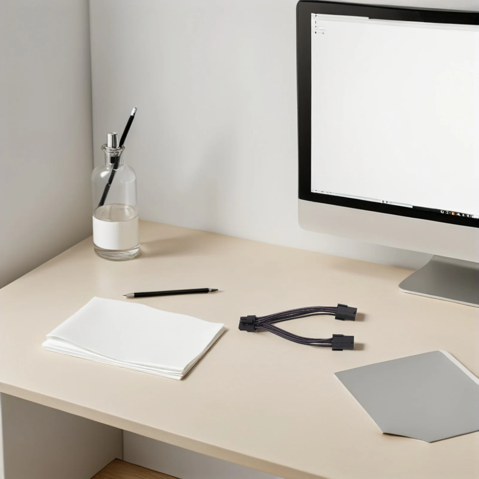 

6Pcs Graphics Card Power Adapter Cable Dual 6 Pin to 8 Pin Converter for GPU High-Efficiency Power Supply Stable Transmission