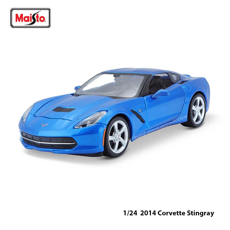 

Maisto 1:24 2014 Corvette Stingray Highly-detailed die-cast precision Alloy car model collection gift Sports car series