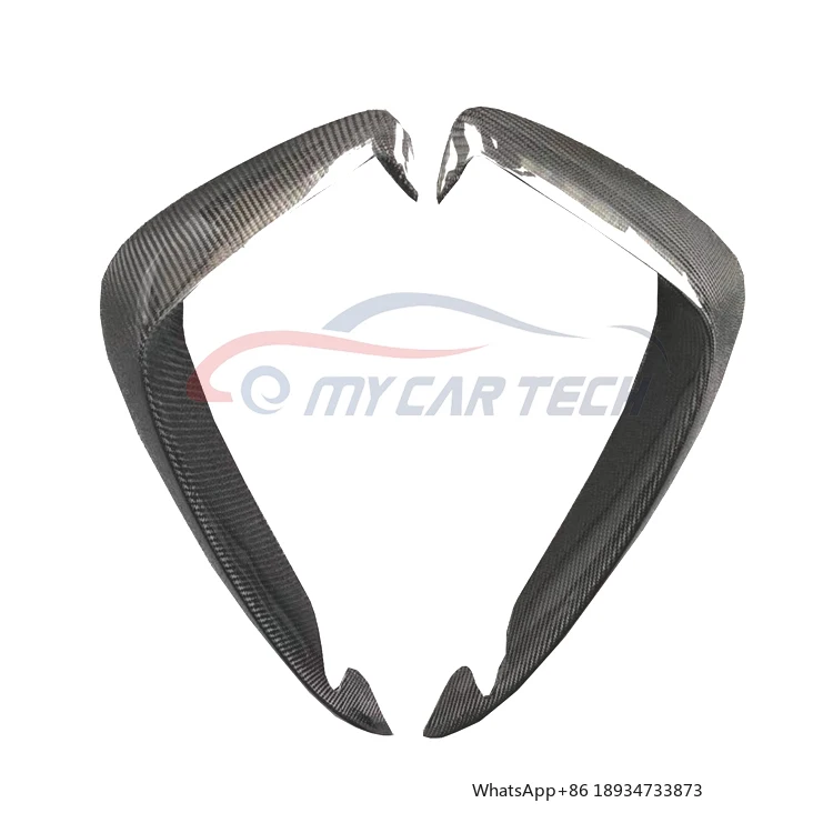 For 2017-2020 Audi A3 S3 Carbon Fiber Bumper Front Canards Body Kit