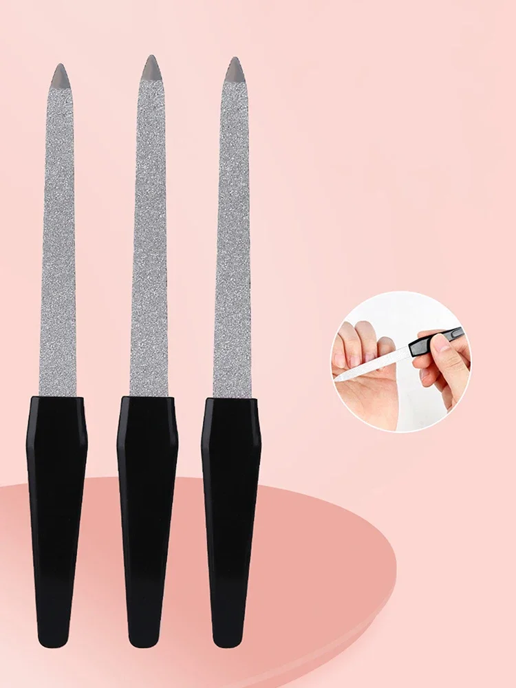 3-Piece Professional Double-Sided Nail Files - Perfect for Home & Salon Manicure & Pedicure!