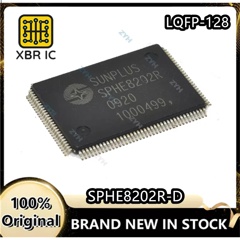 

(6/20 pieces) SPHE8202R SPHE8202R-D QFP128 universal decoder board DVD decoder board chip brand new original spot