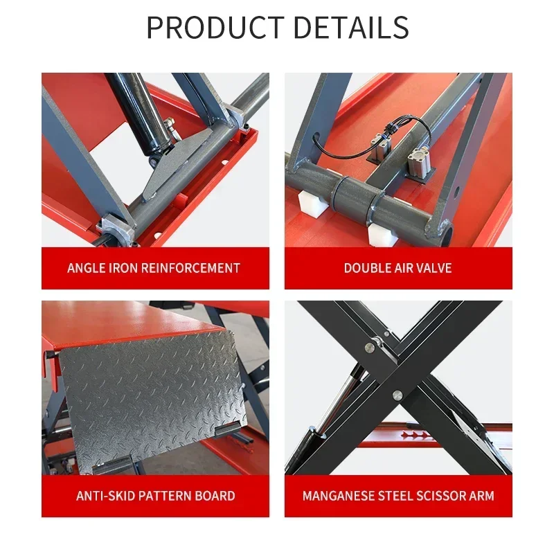 

Top Quality Sissor Lifts Car Lifter Hydraulic for Repair Vehicles Working1.2 meters Hot sales