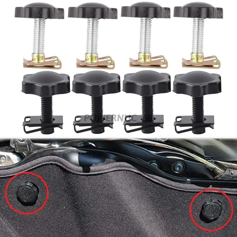 For Harley Touring Street Electra Glide Road King FLHT FLHRC 93-16 4Pcs Motorcycle Saddlebag Lock Mounting Bolt Nut Screw