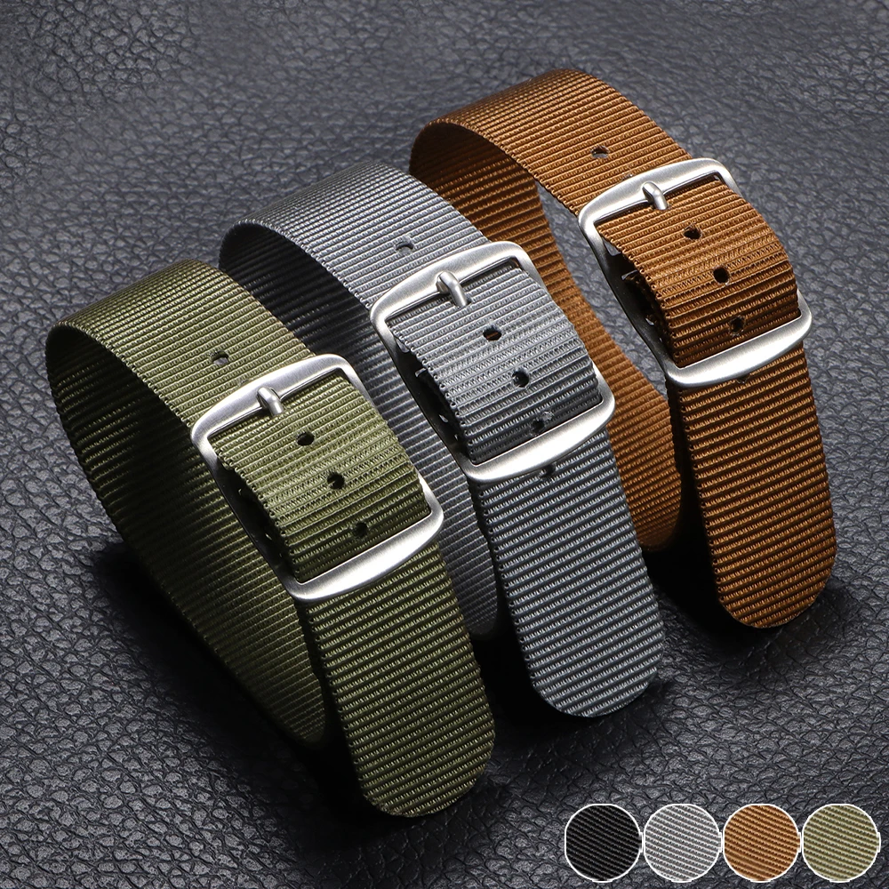 Smartwatch Army Watches For Men - 20mm Sport Nylon Watch Band for