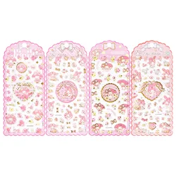 Genuine Sanrio Crystal Glue Children's Cartoon Melody Girl Mobile Phone Case Decoration