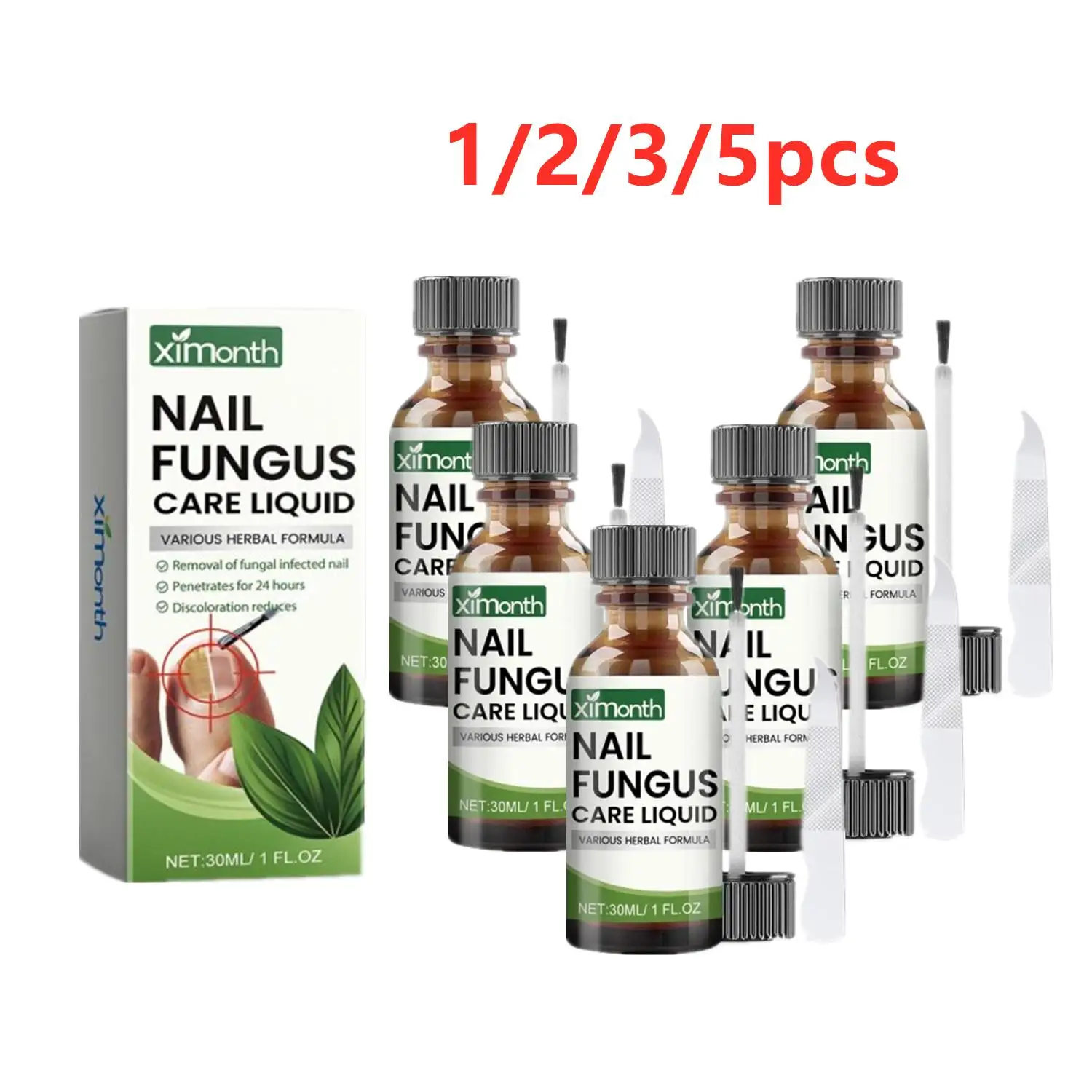 

1/2/3/5pcs Onychomycosis Hand Foot Removal Repair Care Nail Fungal Treatment Serum Anti Infection Toe Fungus Paronychia 50g