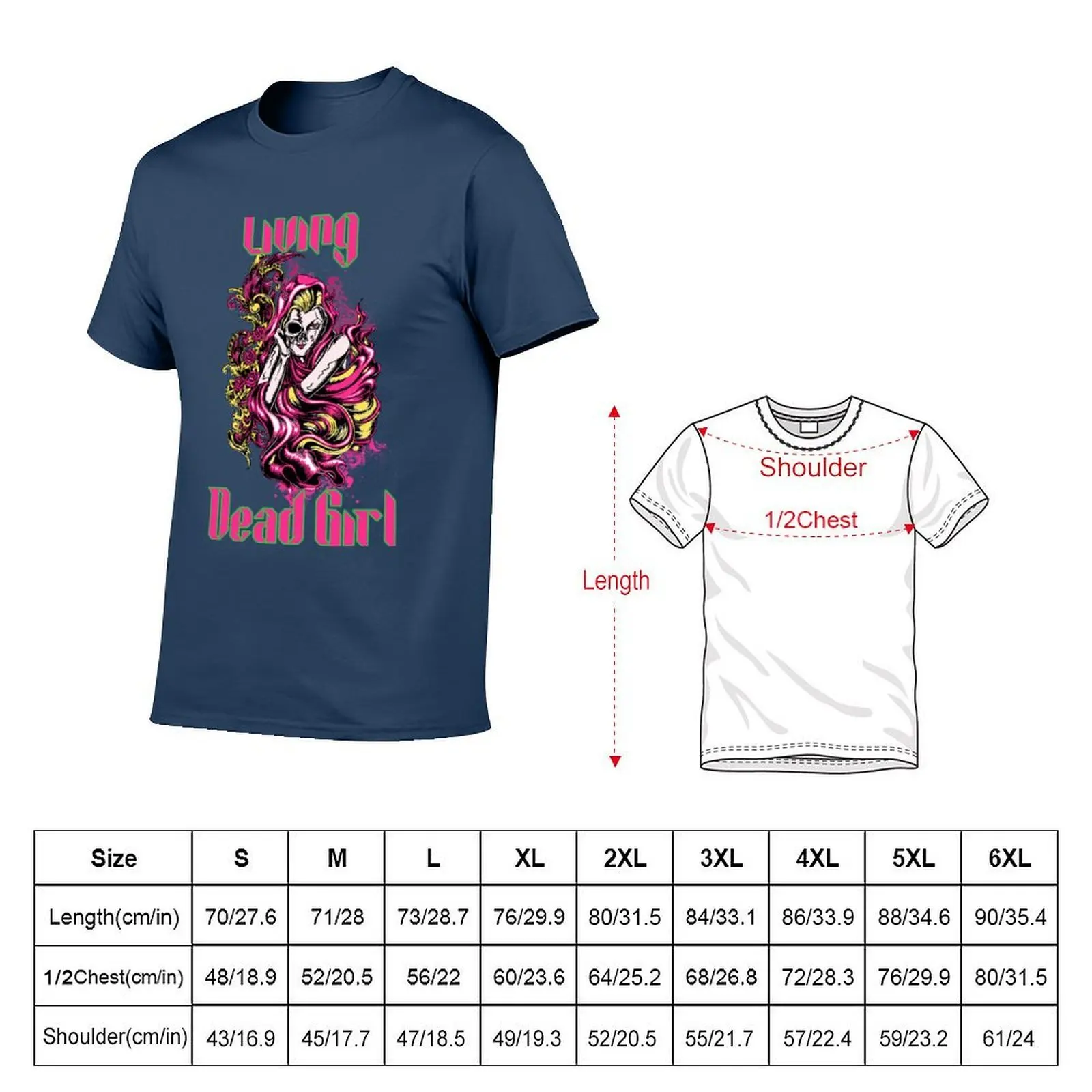 Living Dead Girl Zombie Shirt T-Shirt t shirt for man 100 percent cotton printed t shirts for man T-Shirt