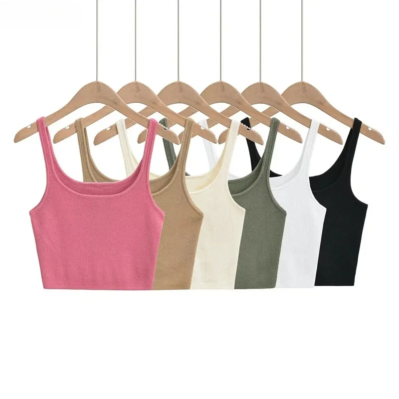 

Summer New Women's Slim Fit Short Sexy Knitted Vest Top