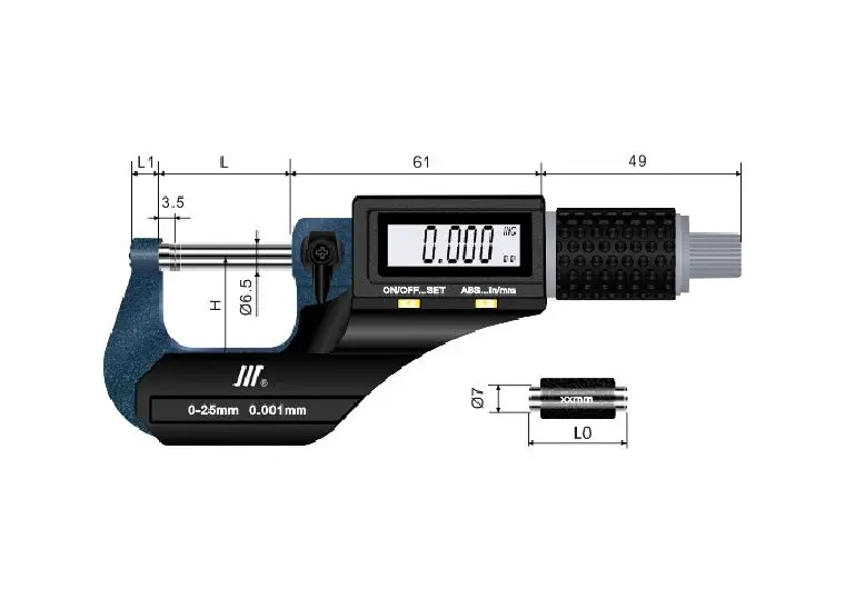 Dial Gauge Indicator Measuring Instruments Outside Stand Lcd Jewelry Digital Micrometer Micrometers