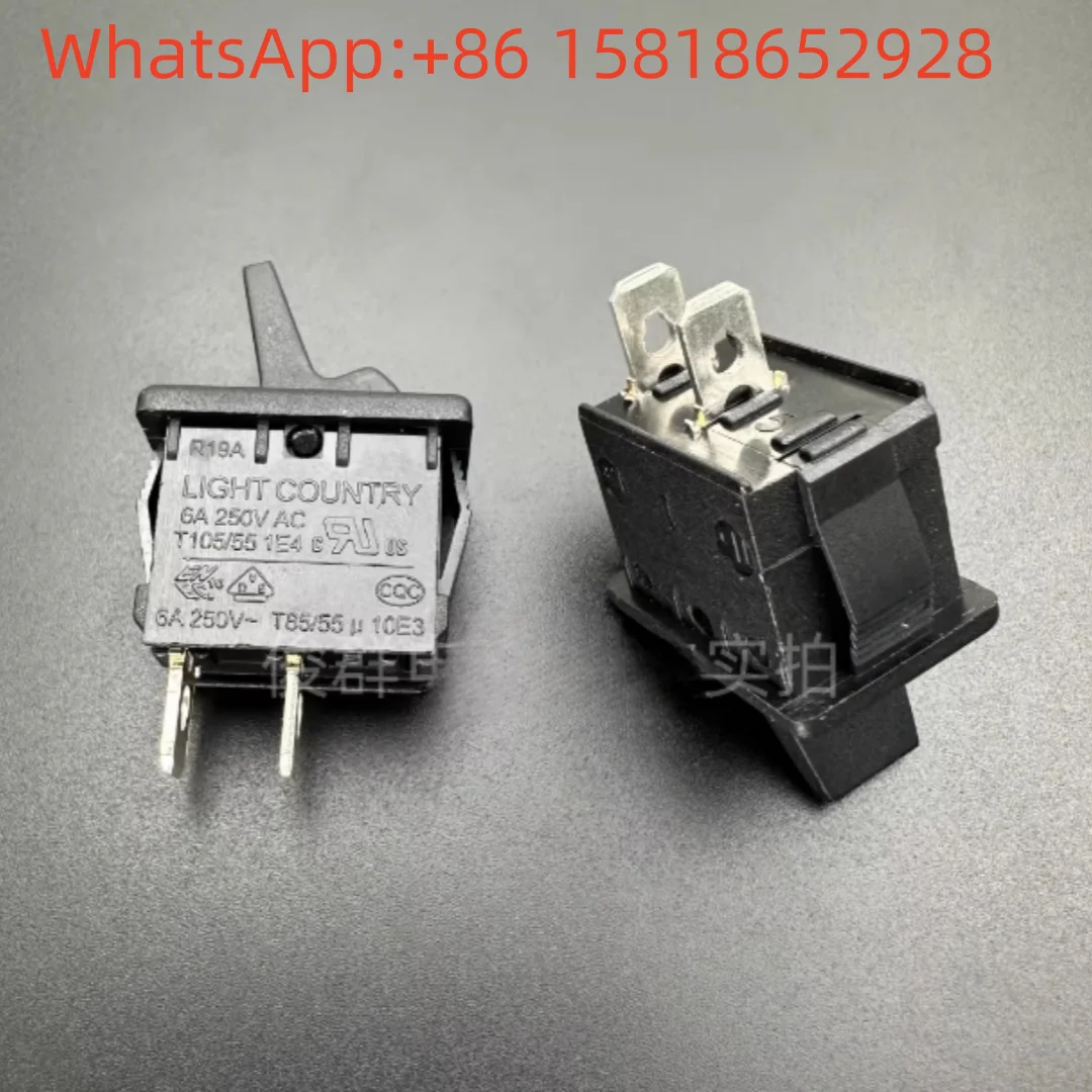 5pcs Taiwan Liangqun LIGHT COUNTRY R19A Rocker Boat-shaped Switch 2-pin 2-position 6A Power Button with Joystick