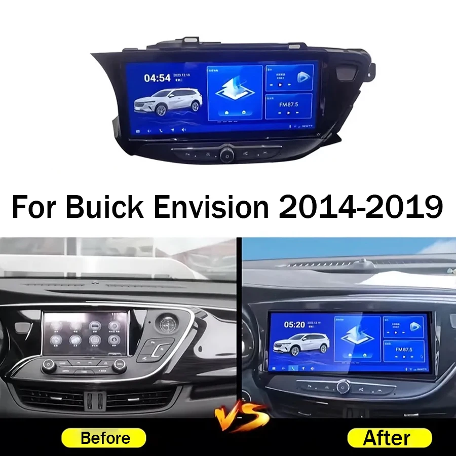 12.3inch Screen For Buick ENVISION Envision 2014-2019  Android 15 Auto Car Radio GPS Multimedia Navigation Player Stereo CarPlay