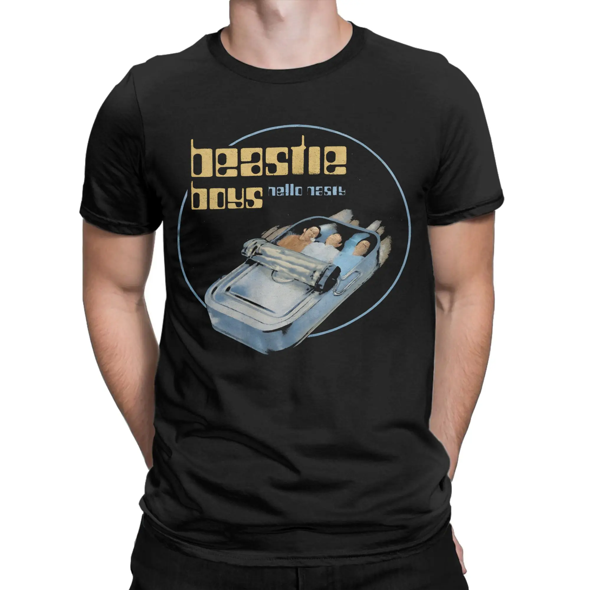 

Мужские и женские футболки с графическим принтом Beastie-Boys, хлопковые футболки, одежда