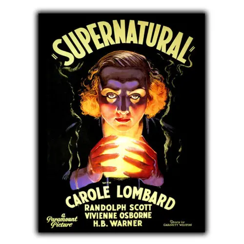 Supernatural 1933 METAL SIGN WALL PLAQUE Film Movie vintage cinema poster print