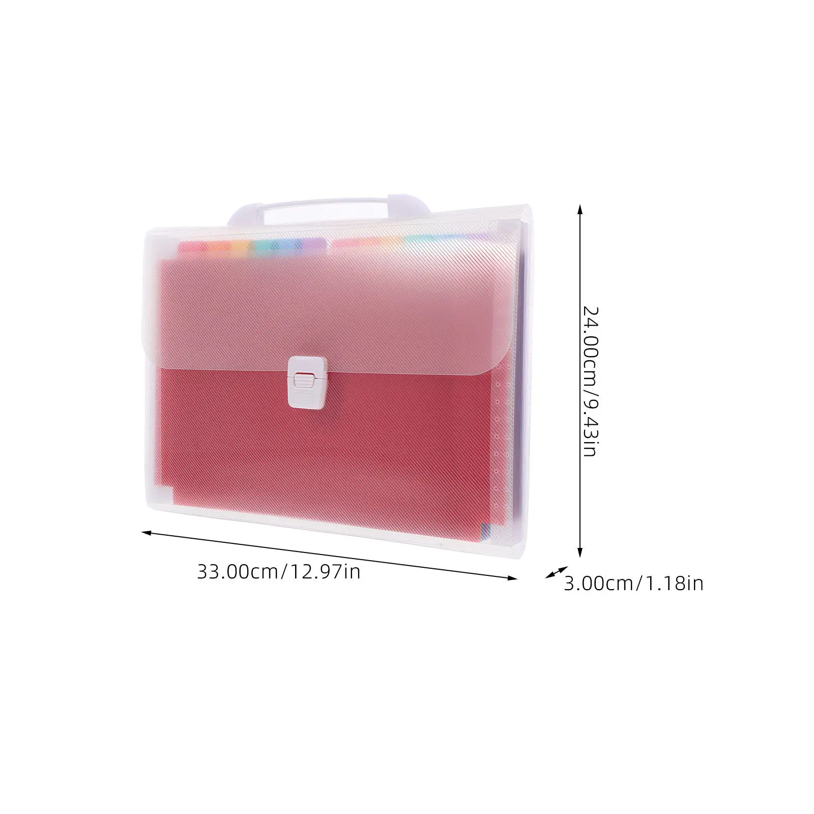 Expanding File Folder Organizer PVC Document Folder with Multiple Pockets for Bills Receipts Change Office Paper Storage