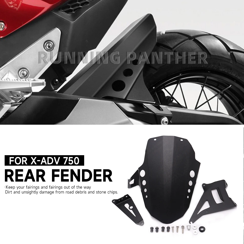 

Motorcycle mudguard fender Rear Fender Extender Extension Guard Fit For Honda XADV 750 XADV750 For 750 2021 Accessories