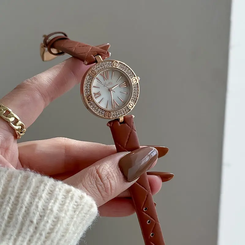 New retro light luxury elegant women's watch simple trend temperament automatic waterproof quartz women's watch birthday gift