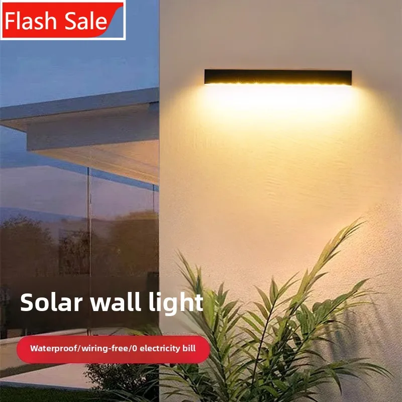 

Солнечный уличный настенный светильник ShinyYing, водонепроницаемый садовый светильник-бра для двора, забора, ворот с эффектом подсветки стен