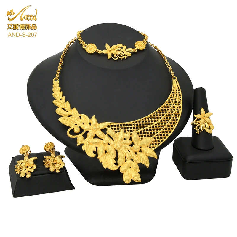 Indian Luxury Water Droplet Necklace and Earrings Set
