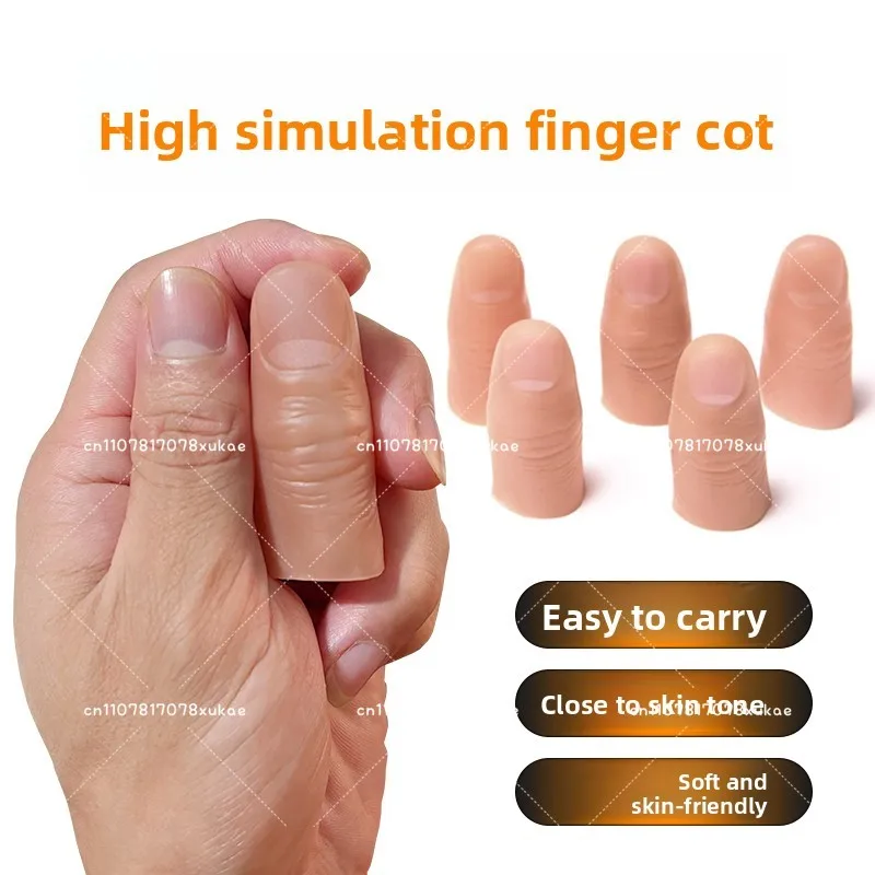 Silicone Fake Finger Special Prosthesis，for Disabled Severed Finger Prosthesis High Imitation Finger Cover