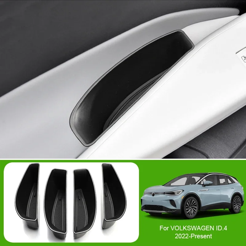 

Car Lower Central Control Armrest Box Storage Auto ABS Door Storage Barrel Mat GPS Tidying Box For Volkswagen ID.4 2022-Present