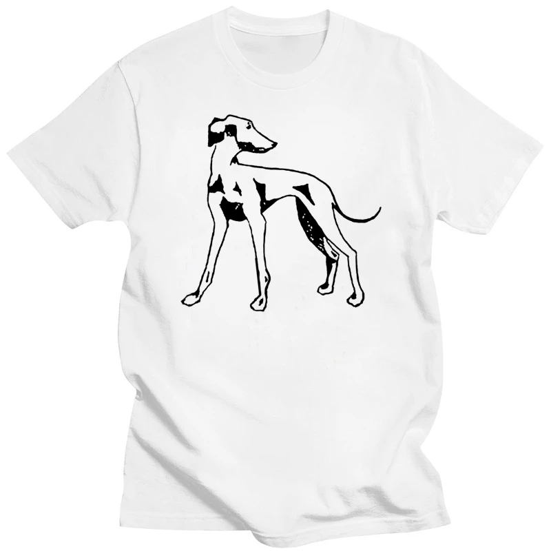 Unisex Greyhound Shirt Dog Tshirts for Men Hand Screen-printed Whippet Tshirt Italian Greyhound Graphic Tee for Men Dog Daddy