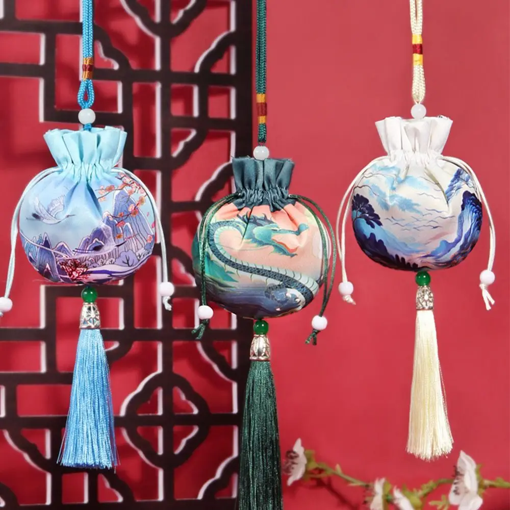 

Dragon Boat Festival Bag Retro Picture Sachet Jewelry Packaging Brocade Jewelry Storage Bag Small Pouch Retro Pattern