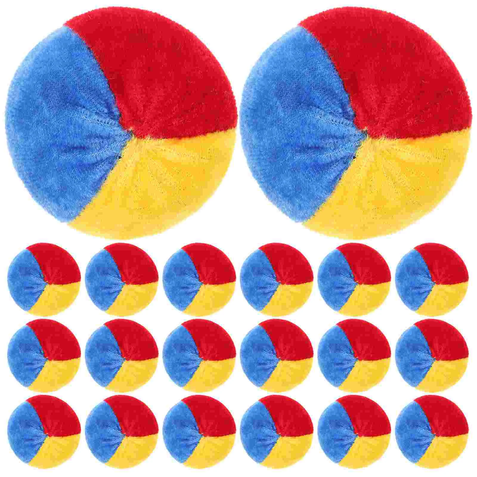 

20 Pcs Mini Colorful Velvet Sandbags for Toss Game Toys Student Use Outdoor Indoor Party Classroom Birthday Educational