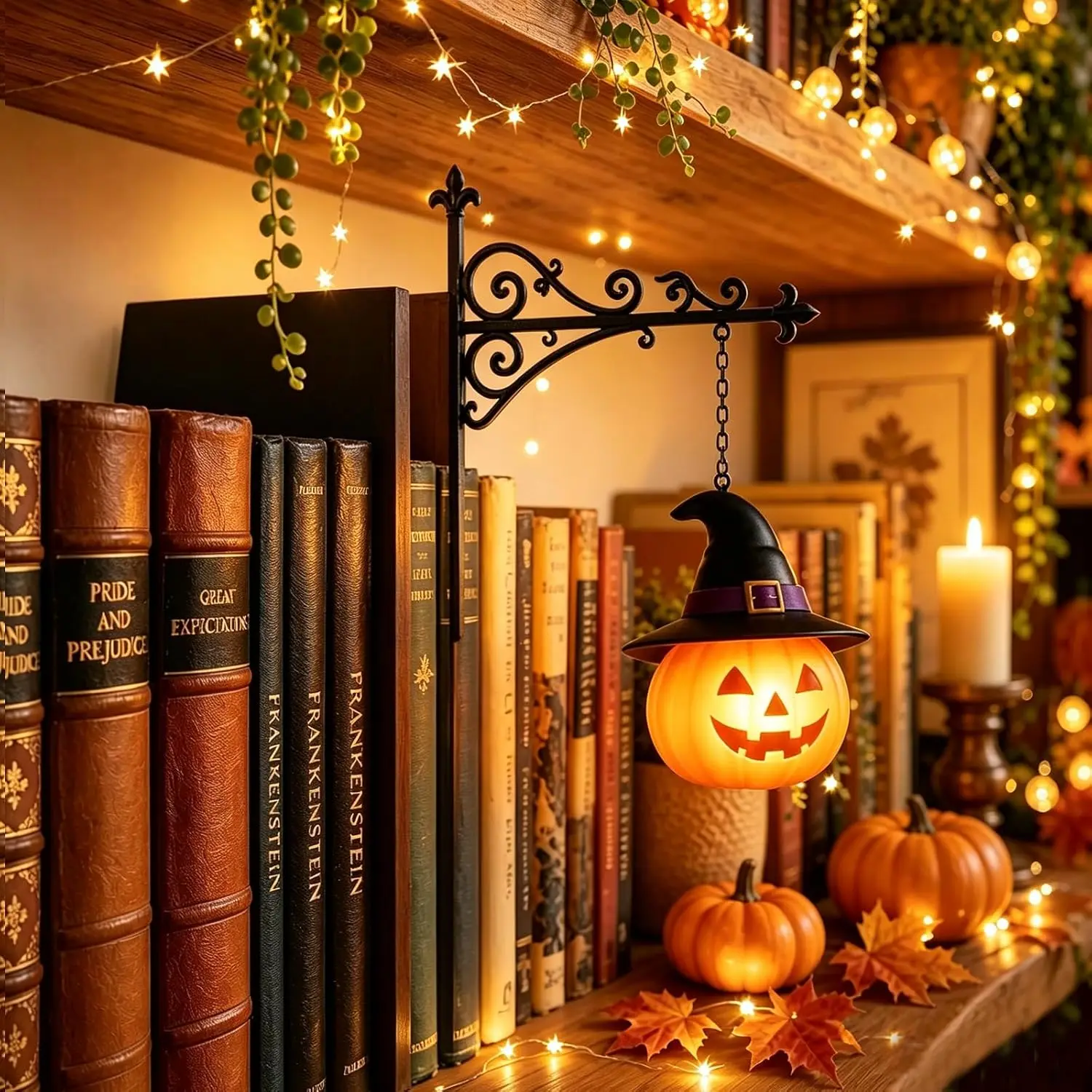Bookshelf Lamp Library Lantern Light Library Lantern Bookshelf Mini Bookcase Lamp Book Nook Lamp Reading Nook Decor For Home view 6