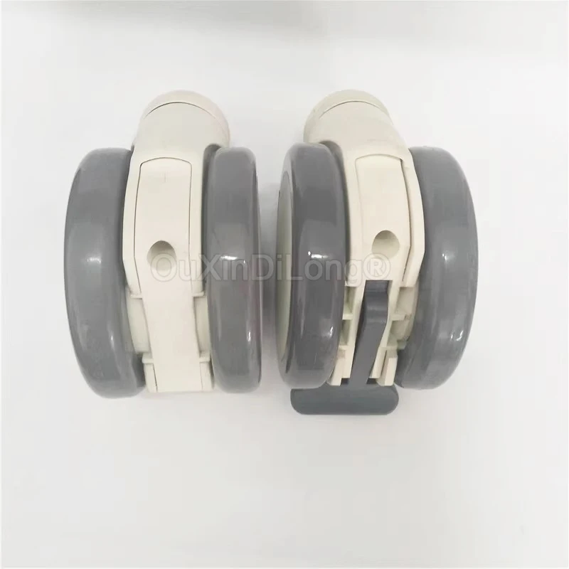4PCS 5 inch Medical Wheels Screw/ Plunger Stepboard Medical Silent Casters Universal Roller For Nursing Bed Medical Equipment