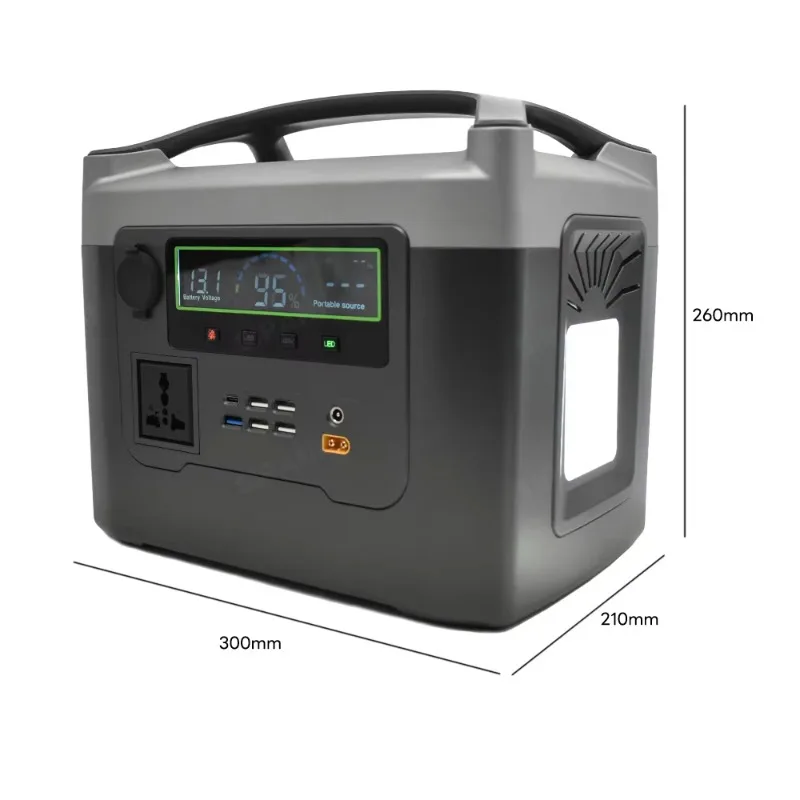 1000W Portable Power Station 220V AC Output, Large Capacity 1000Wh, for Live Streaming Camping Vending Emergency