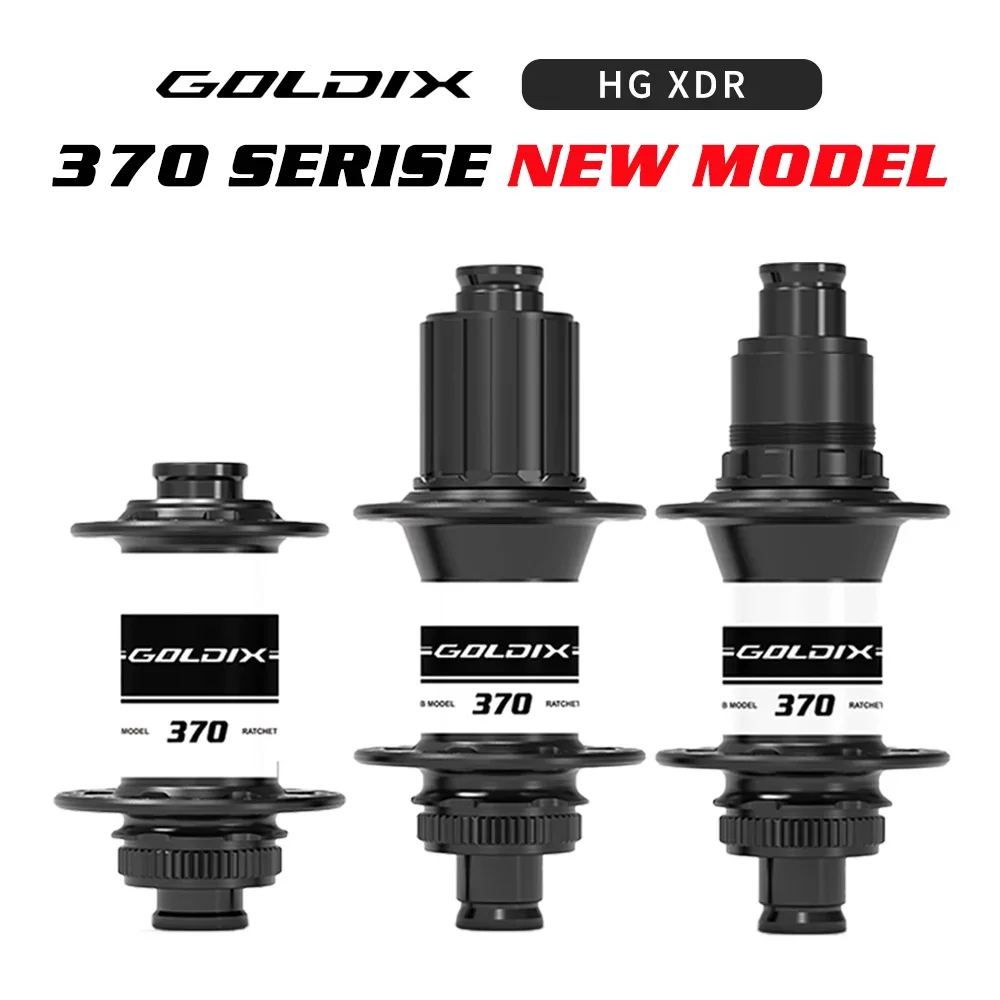 GOLDIX R370 Hub Center Lock Disc Brake J‑Elbow 28/32H 36T Ratchet Sealed Bearings For Gravel Cross Country Road Bike Accessories